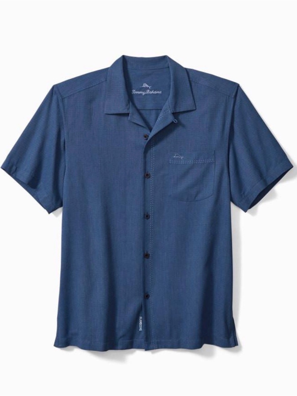 Tommy Bahama Coastal Breeze Check IslandZone Silk Blend Shirt XXL Tall